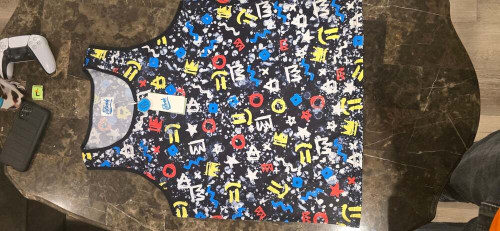 Fresh Prints of Bel-Air Drill Clothing Co. Graffiti Print Tank Top